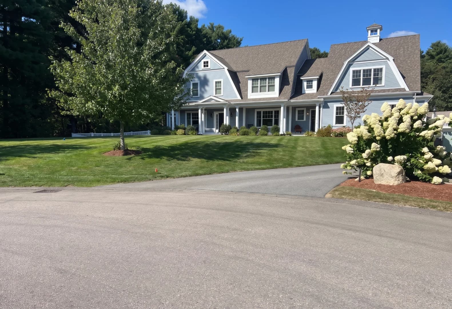 Estate Entrance & Landscape Elevation in Dover - Before