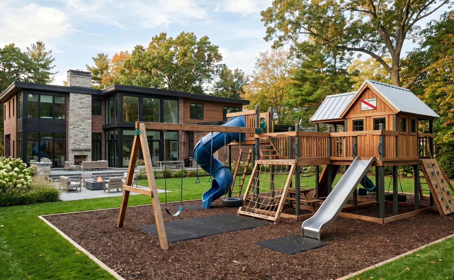 Trampolines & Playground Areas