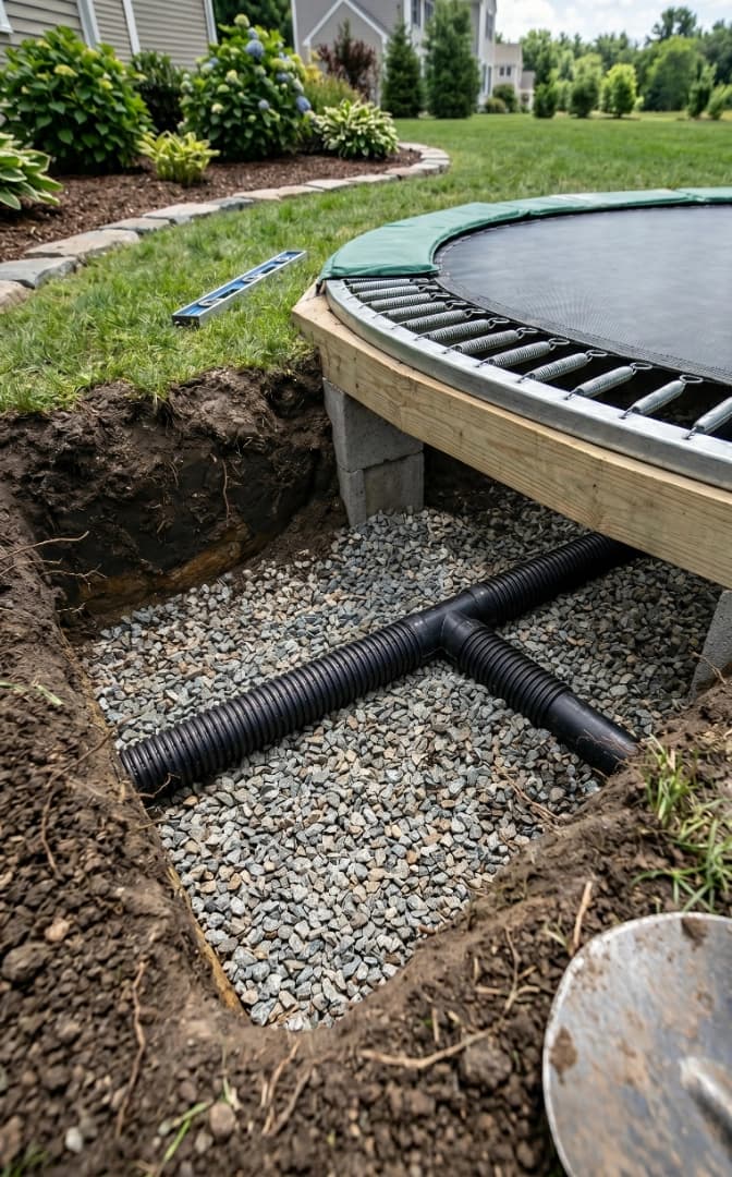 Inground Trampoline Installation